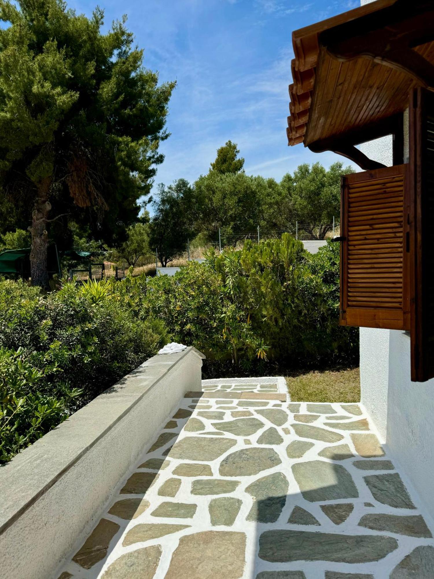 Summer Luxury Villa With Sea View Metamórfoszi Kültér fotó