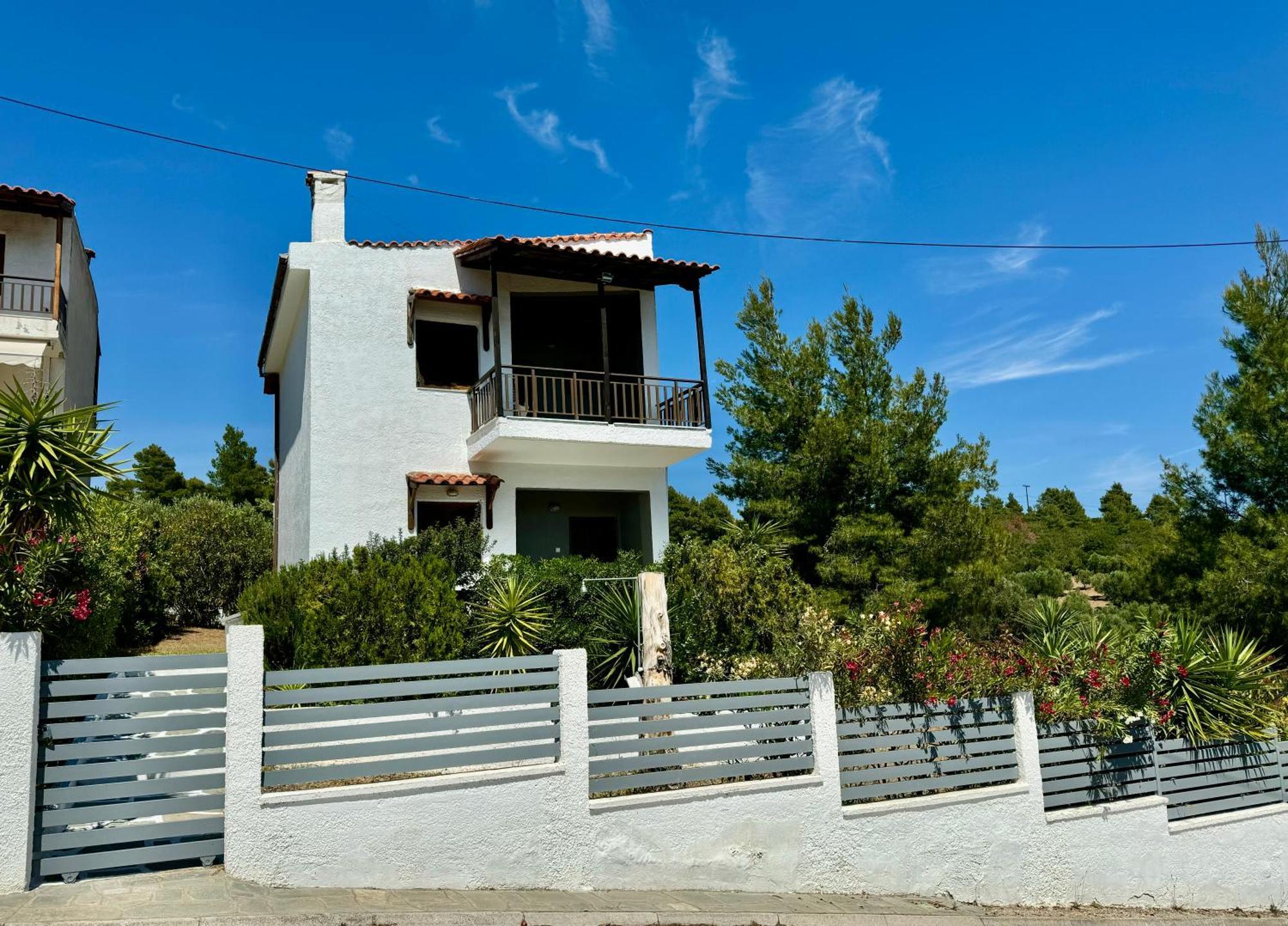 Summer Luxury Villa With Sea View Metamórfoszi Kültér fotó